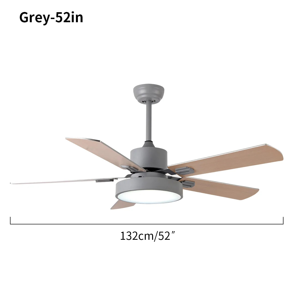 5 Blade Vintage Ceiling Fan Light for Living Room