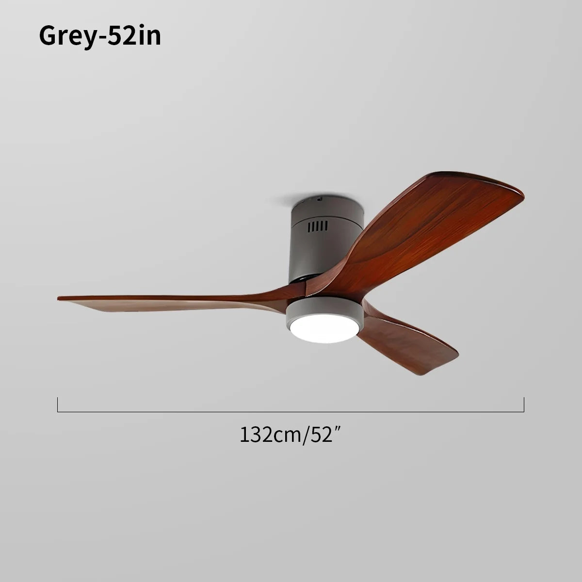 Mid-century Modern Hugger Ceiling Fan Lamp