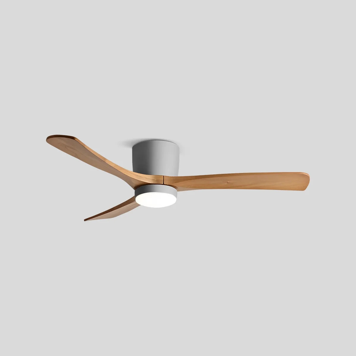 Large Low Profile Ceiling Fan with Light