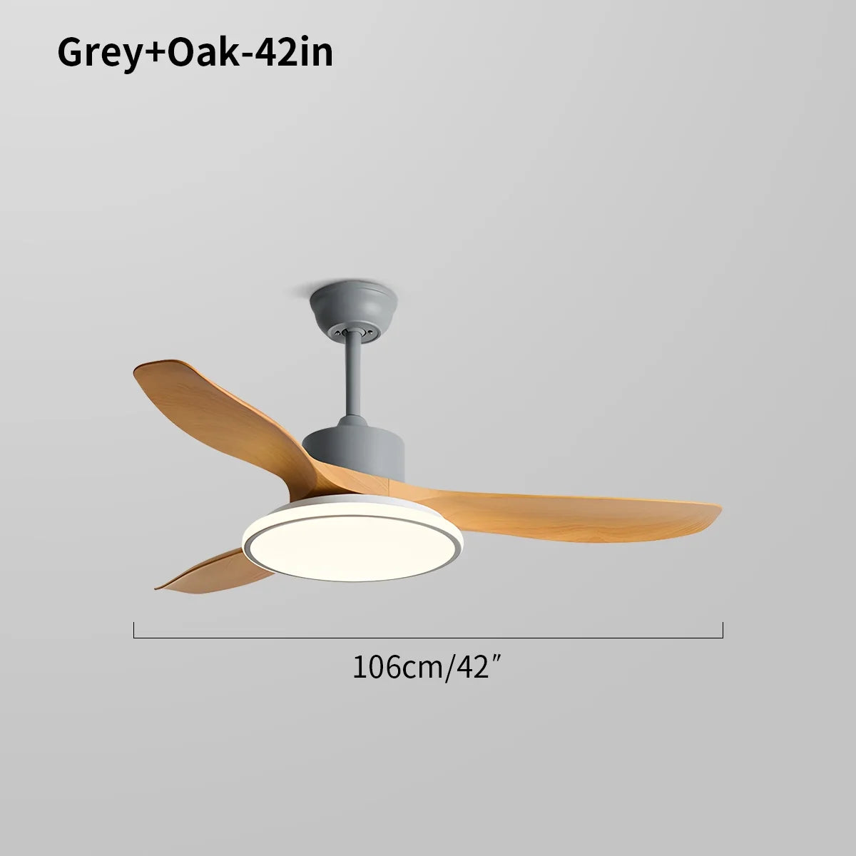 Modern 3 Blade Ceiling Fan with Light