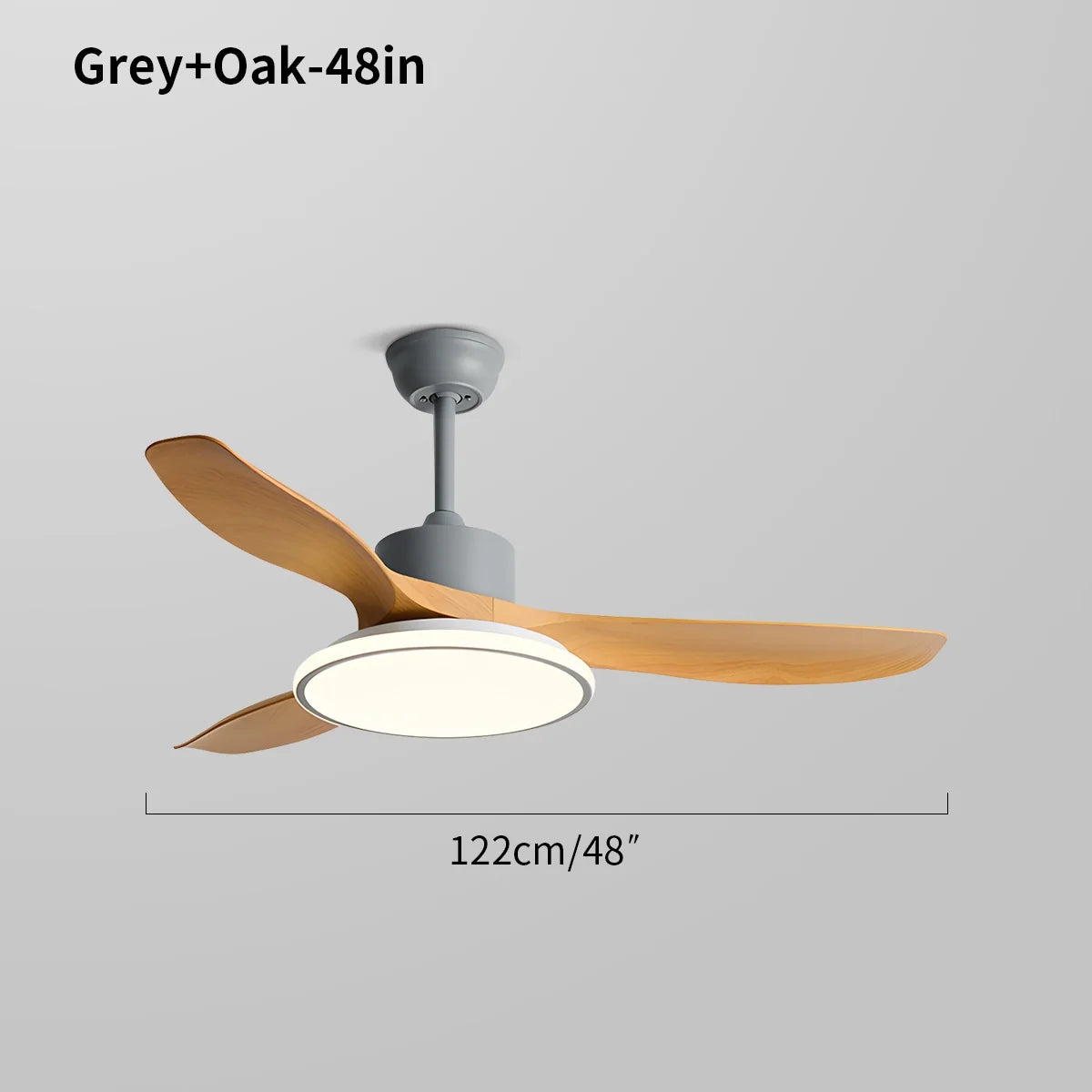 Modern 3 Blade Ceiling Fan with Light