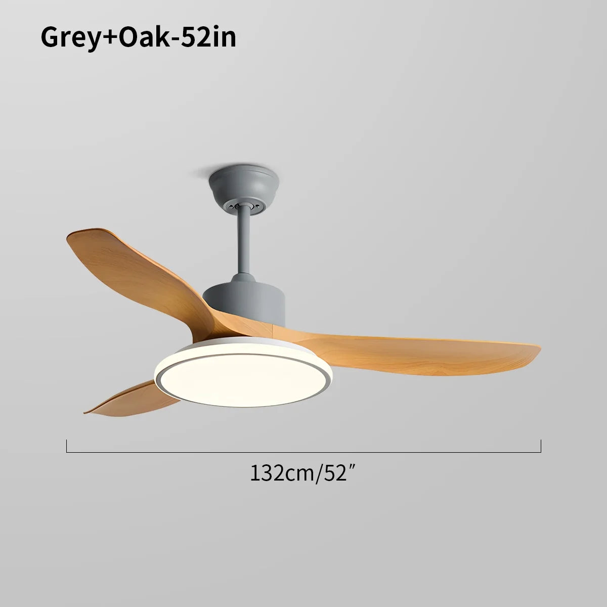 Modern 3 Blade Ceiling Fan with Light