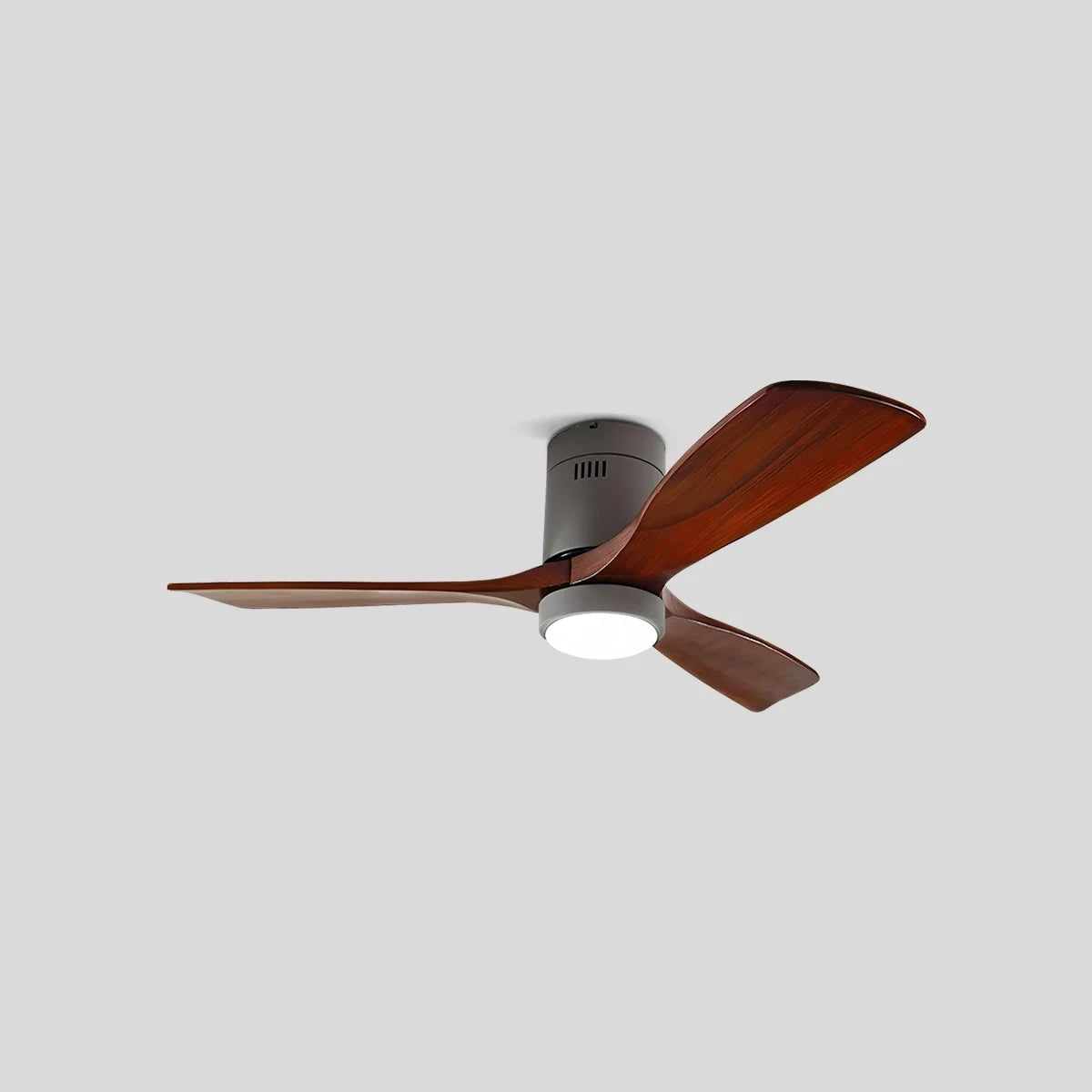 Mid-century Modern Hugger Ceiling Fan Lamp