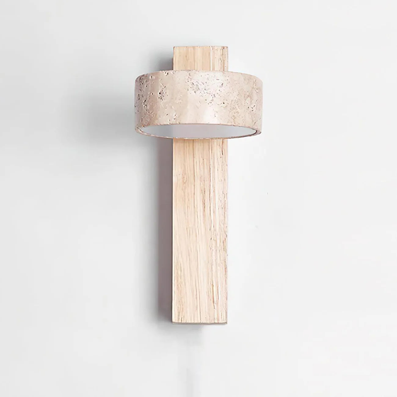 Grove Beam Travertine Wall Lamp