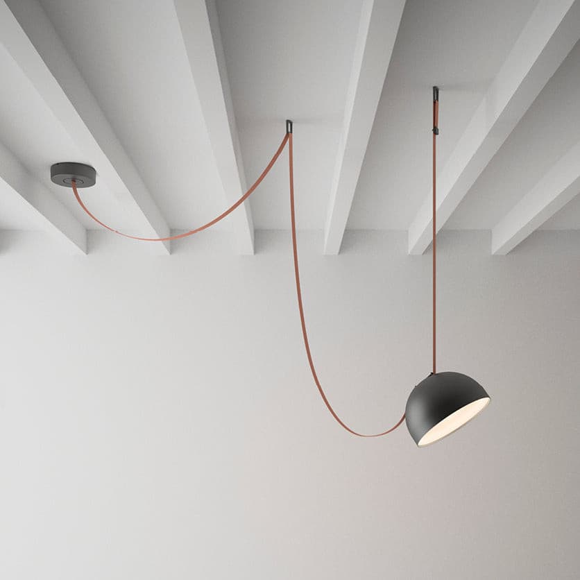 Light Rail Semispheres Canvas Pendant Lamp