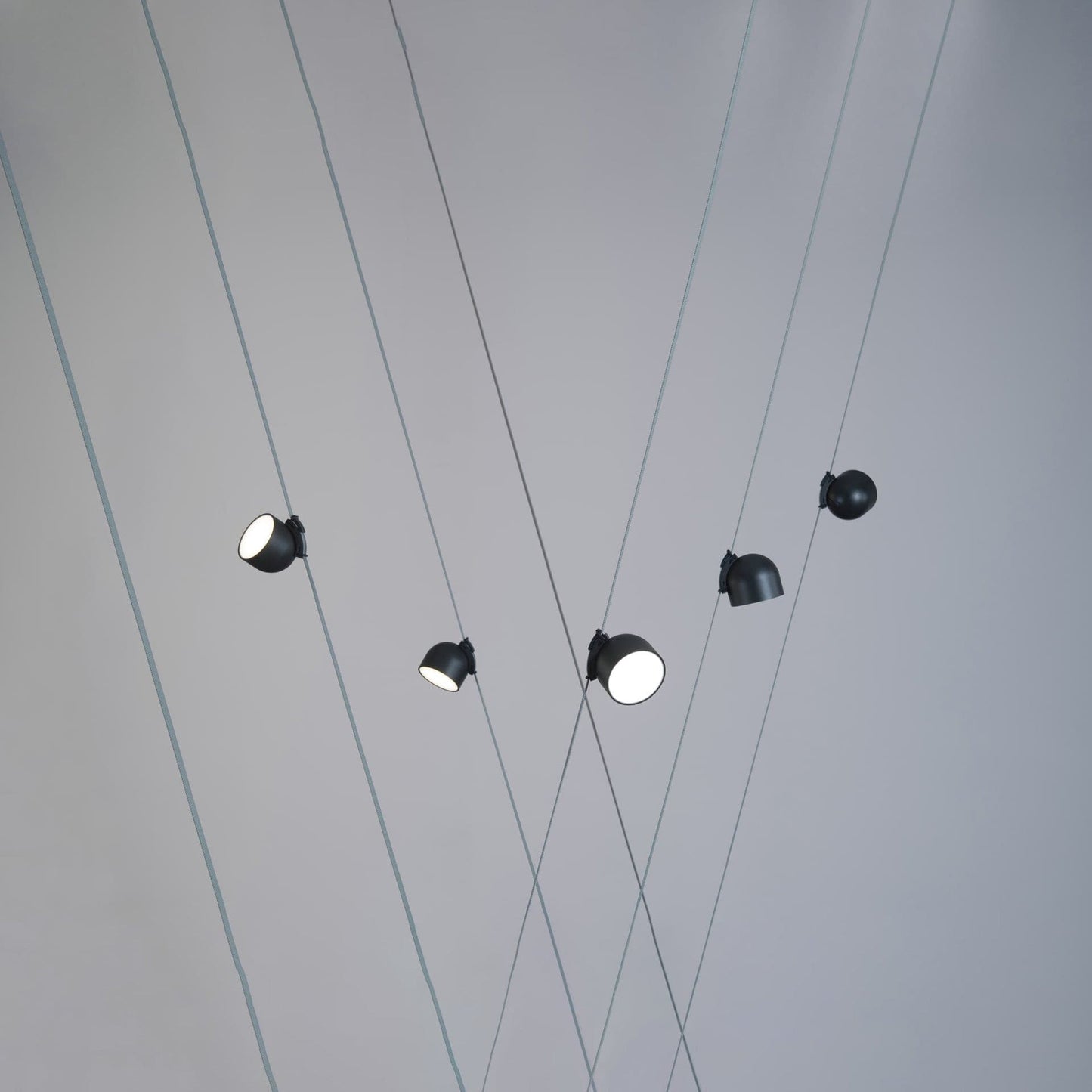 Light Rail Semispheres Canvas Pendant Lamp