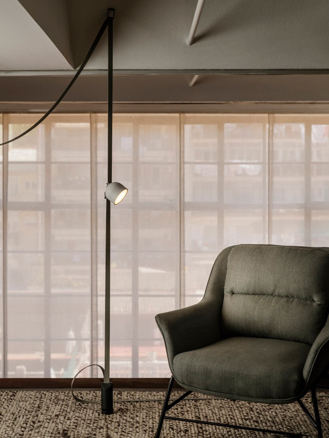 Light Rail Semispheres Canvas Pendant Lamp