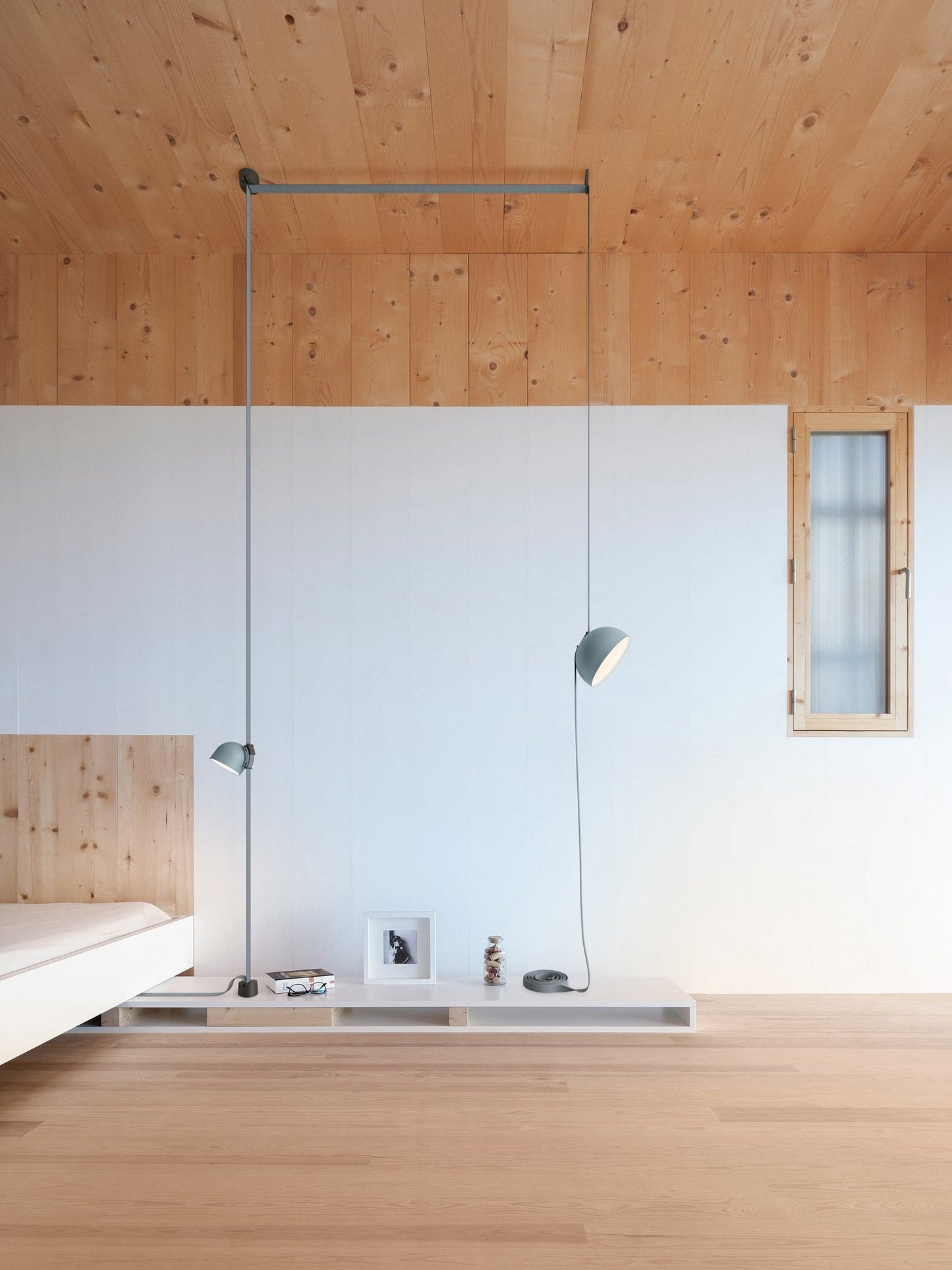 Light Rail Semispheres Canvas Pendant Lamp