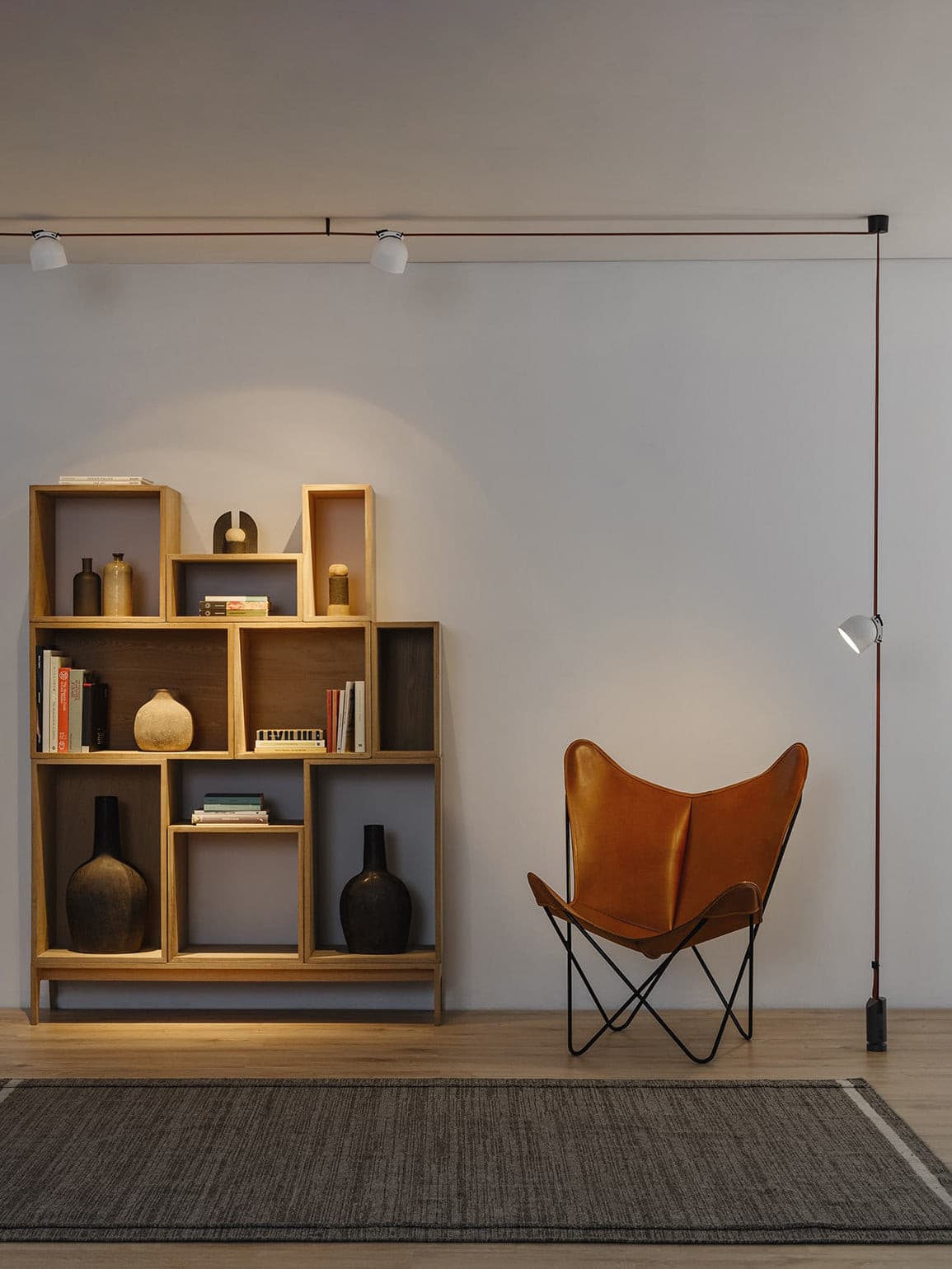 Light Rail Semispheres Canvas Pendant Lamp