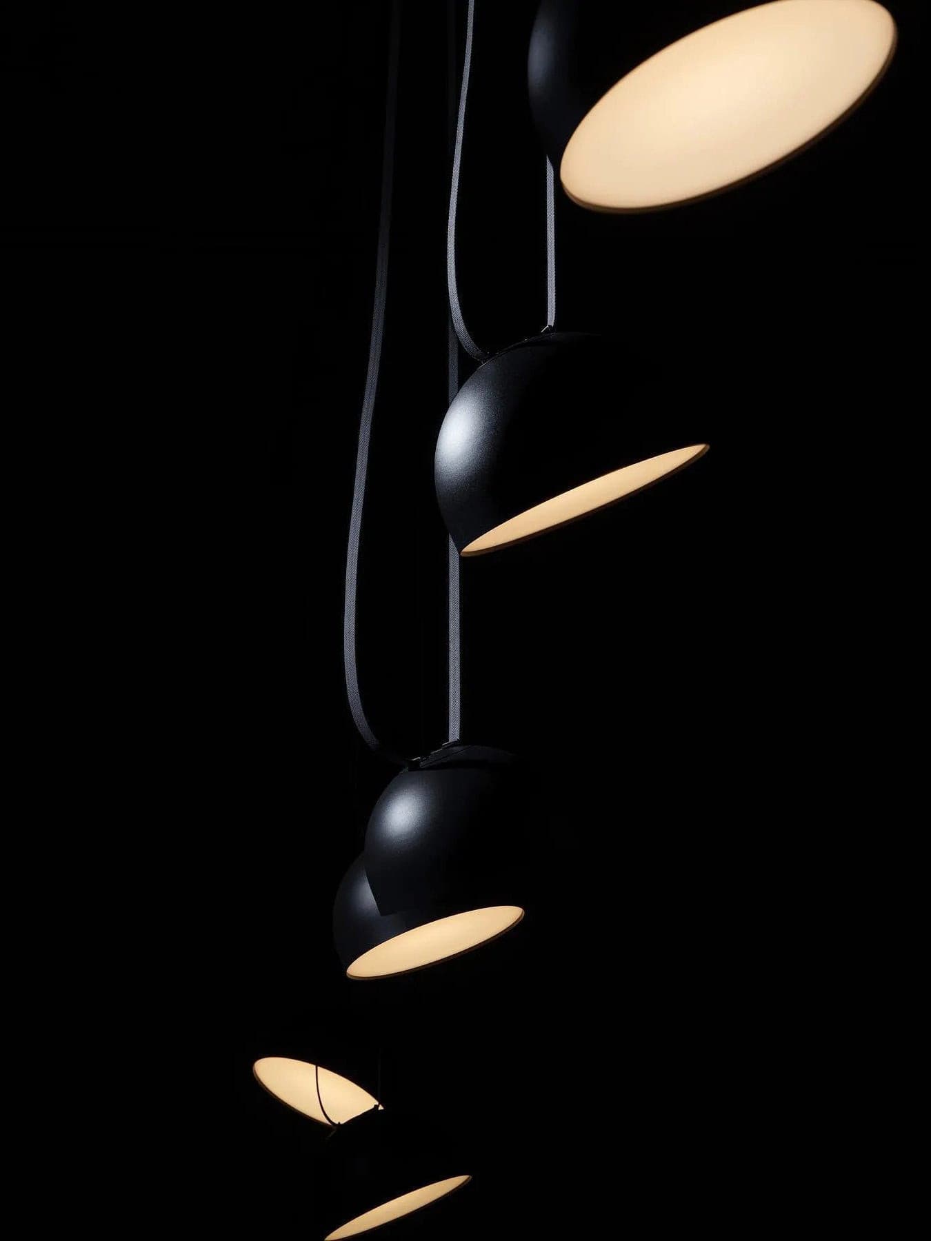 Light Rail Semispheres Canvas Pendant Lamp