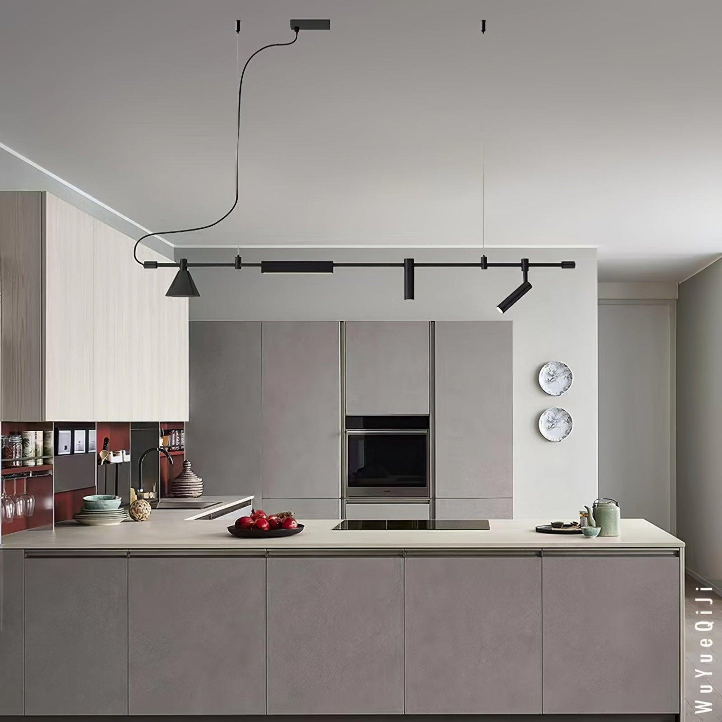 Horizontal Linear LED Pendant Lamp