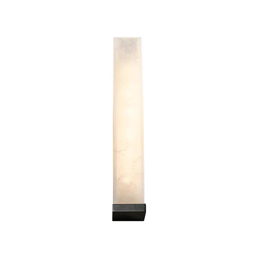 Luxurious Rectangle Alabaster Wall Lamp