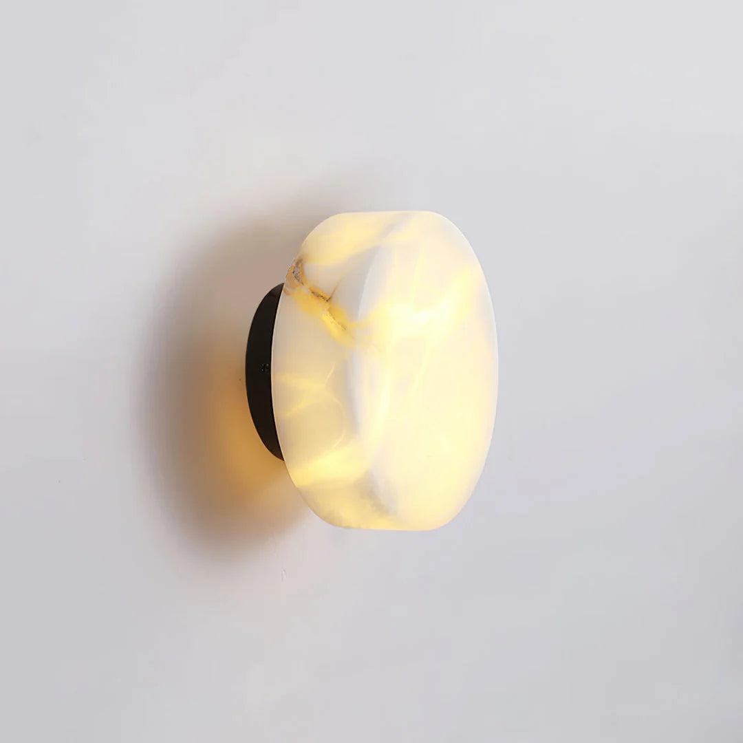 Domino A Cylindrical Alabaster Wall Light