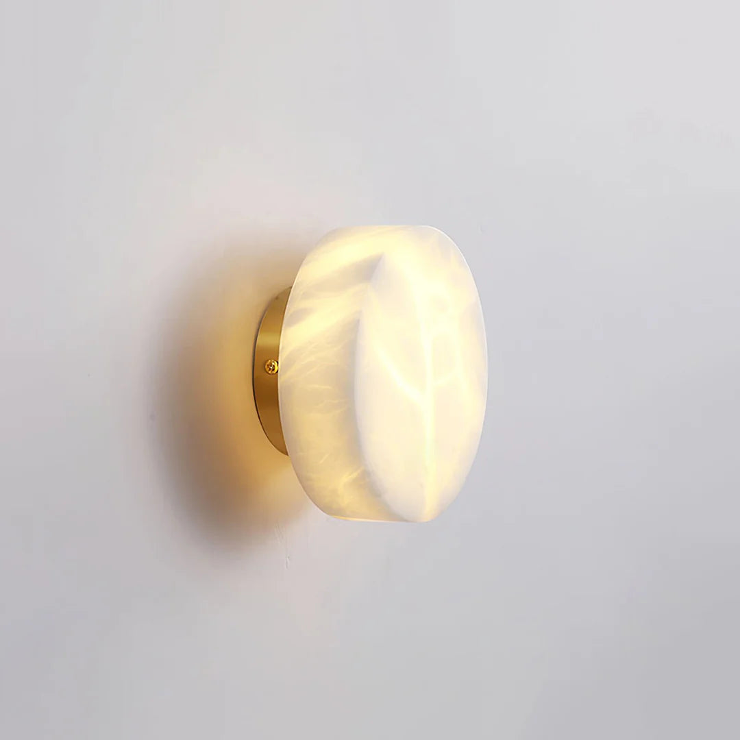 Domino A Cylindrical Alabaster Wall Light