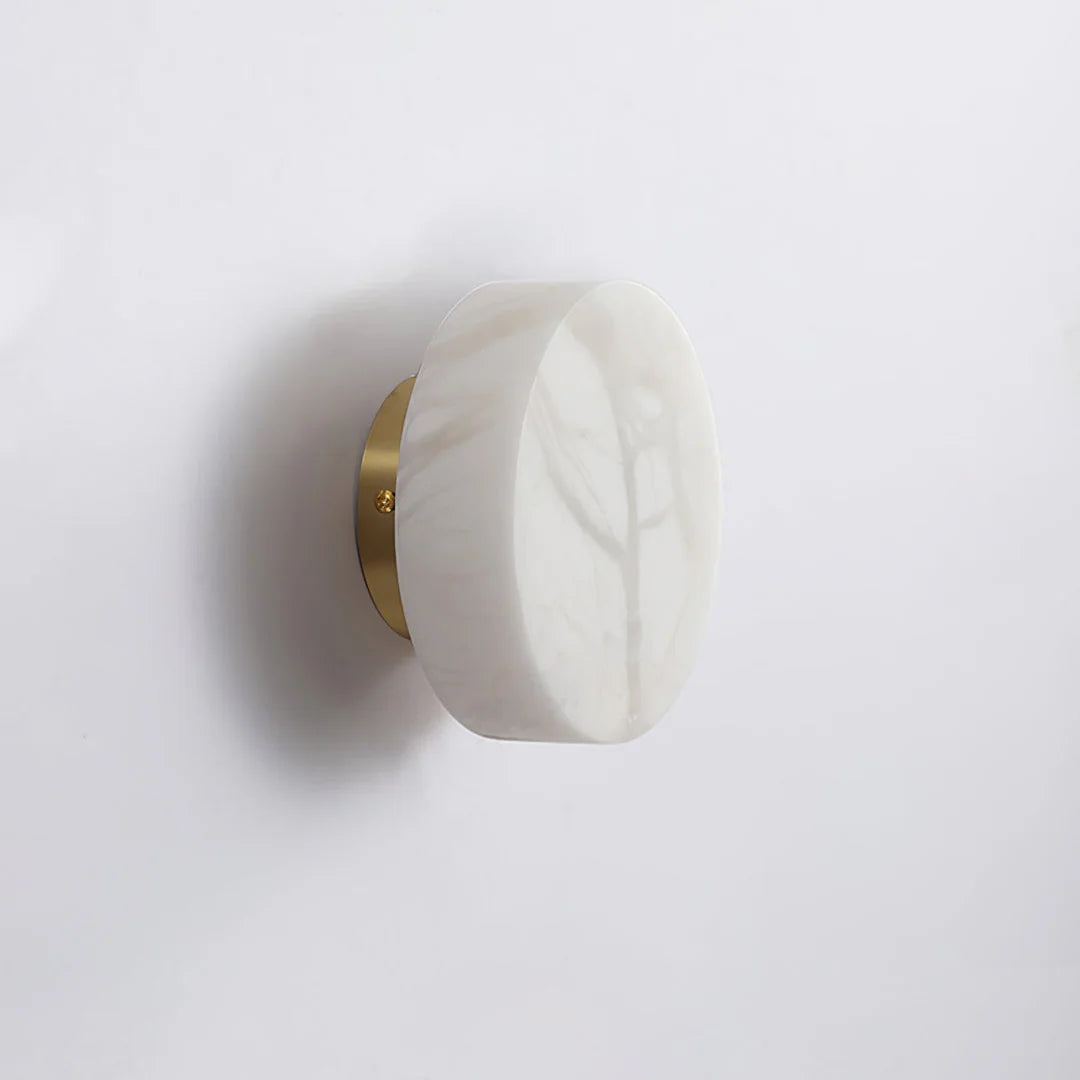 Domino A Cylindrical Alabaster Wall Light