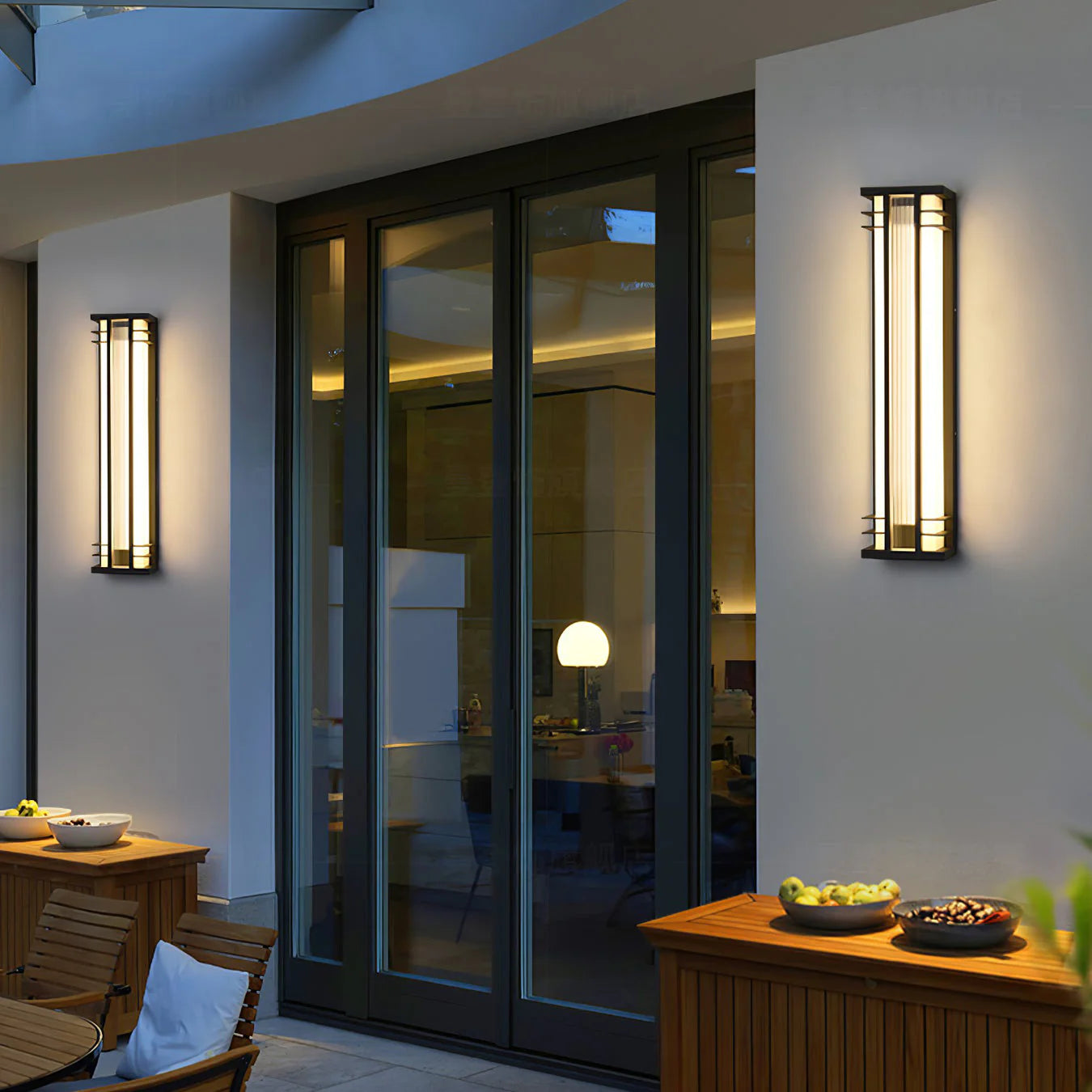 Double Axis Long Outdoor Wall Lamp