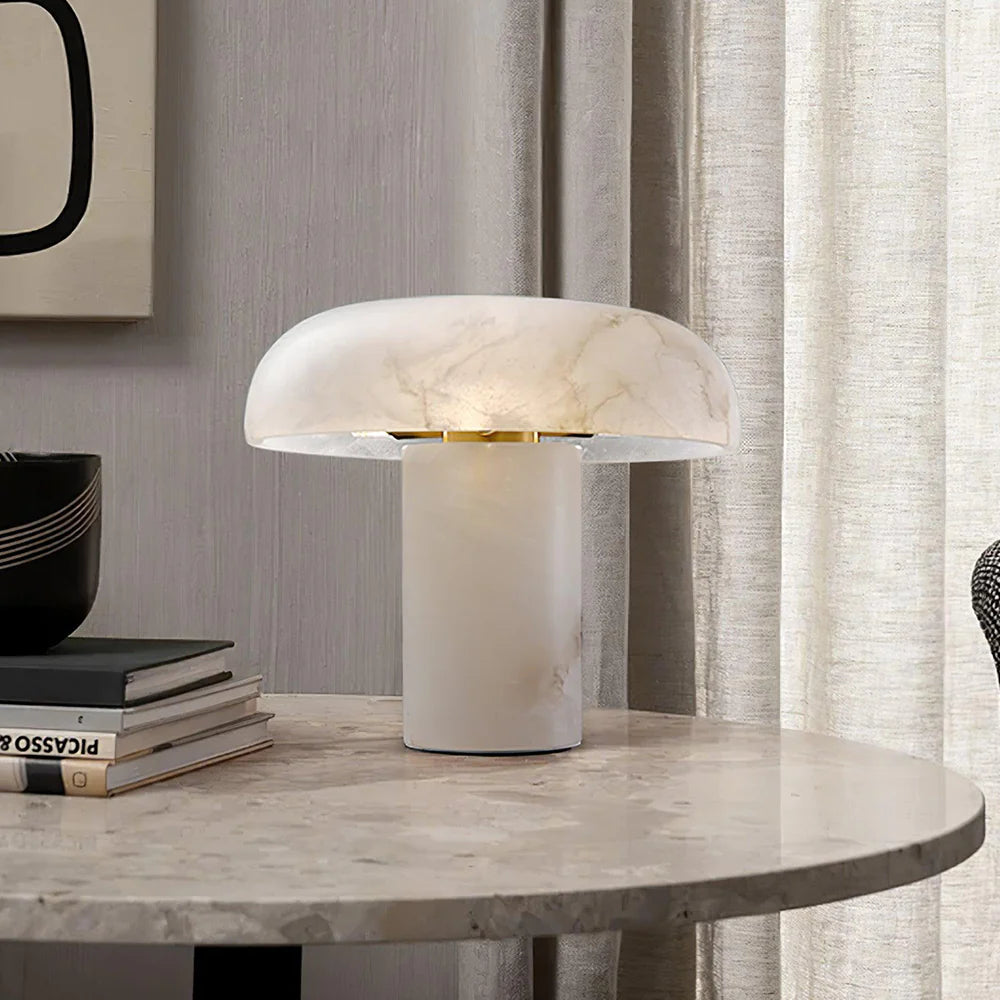Mushroom Type Alabaster Table Lamp