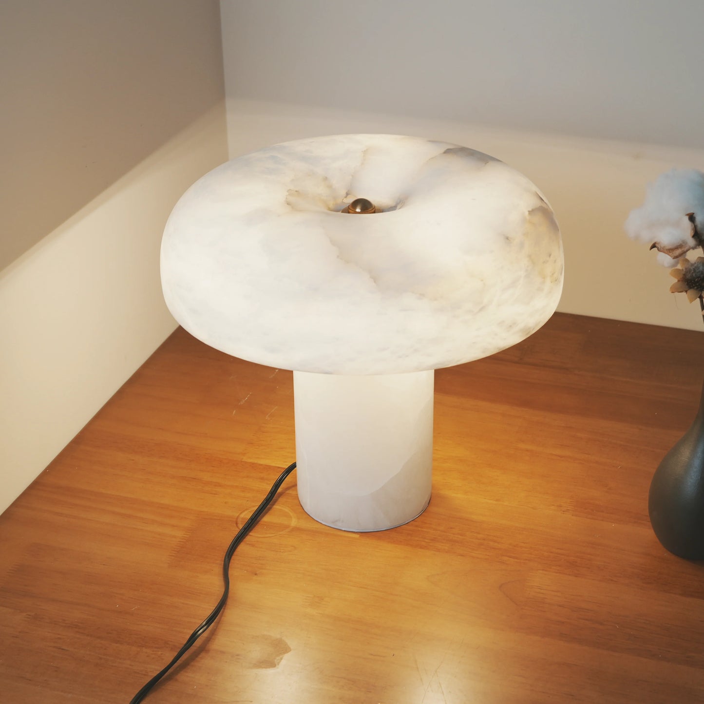 Mushroom Type Alabaster Table Lamp