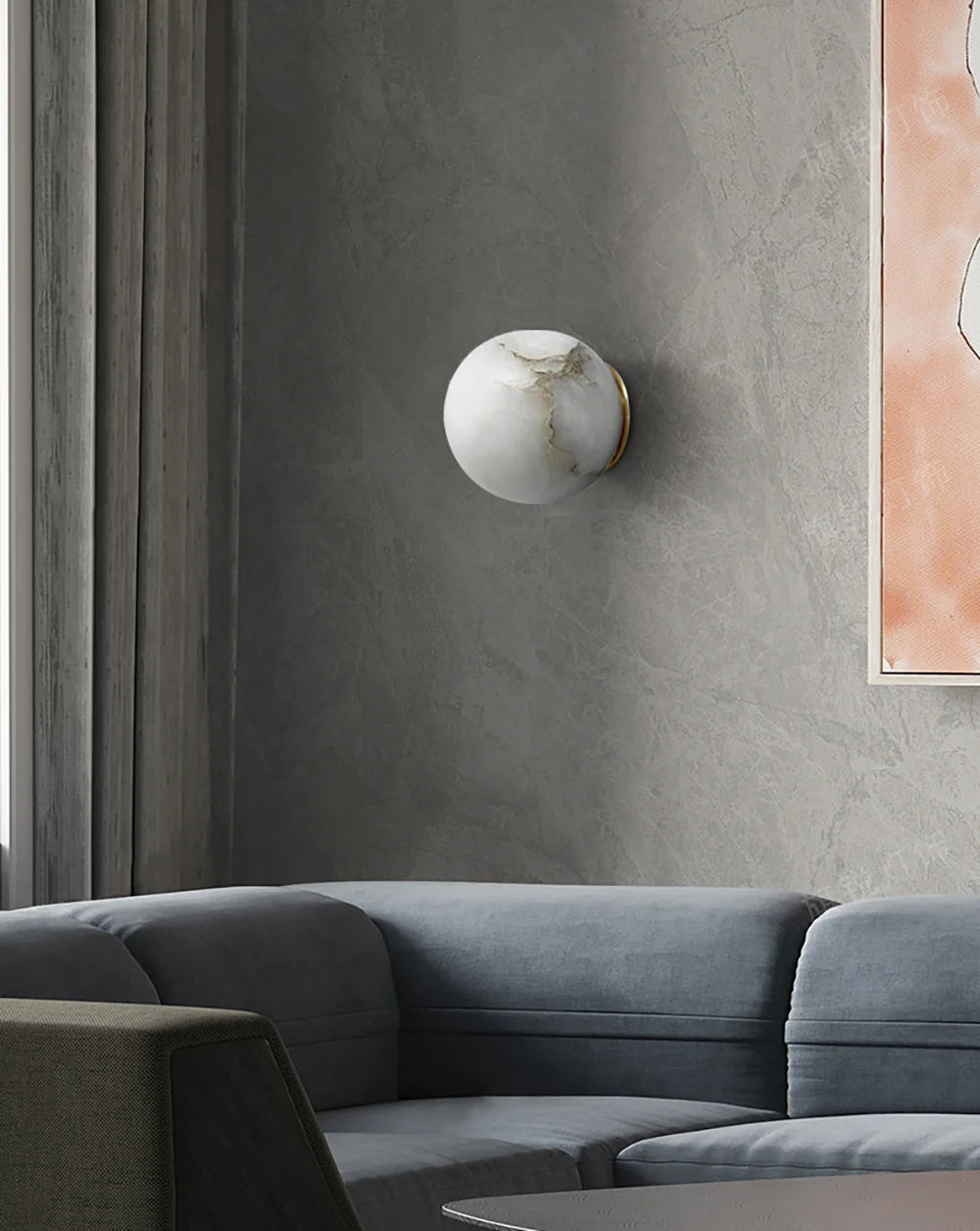 Orb Alabaster Wall Lamp