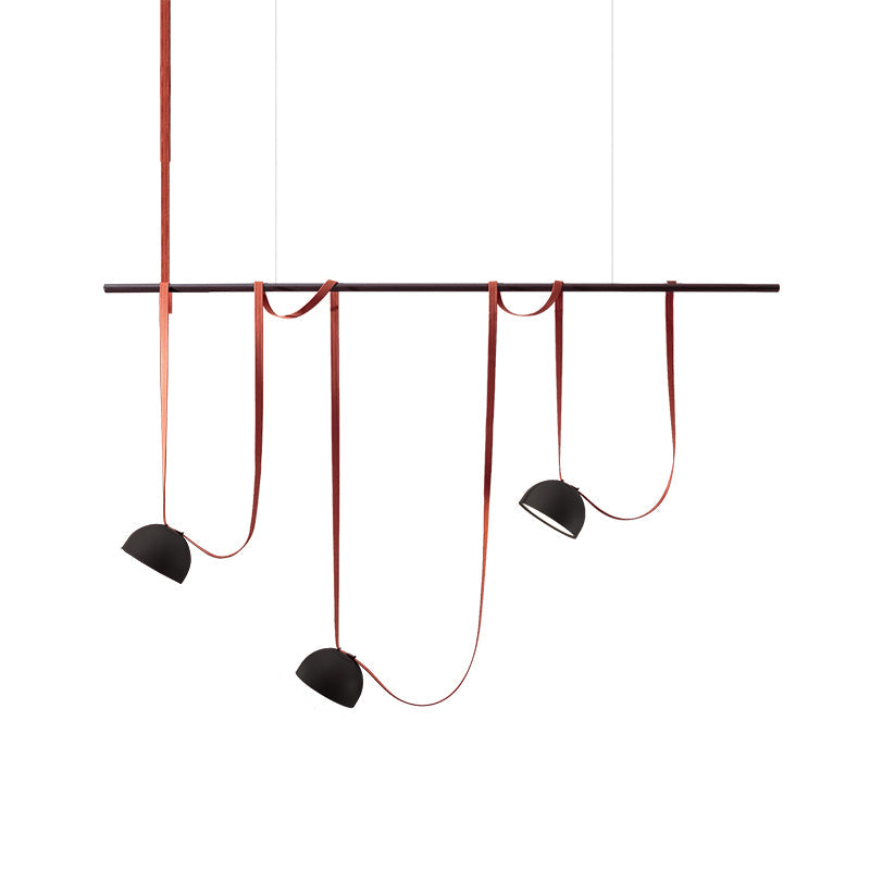 Light Rail Semispheres Canvas Pendant Lamp