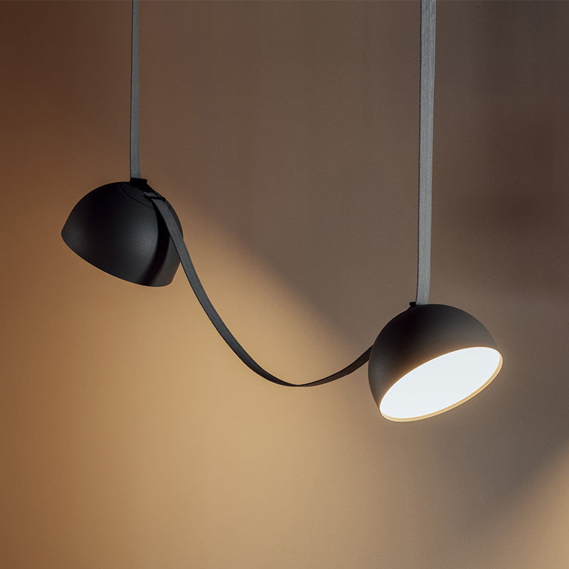 Light Rail Semispheres Canvas Pendant Lamp