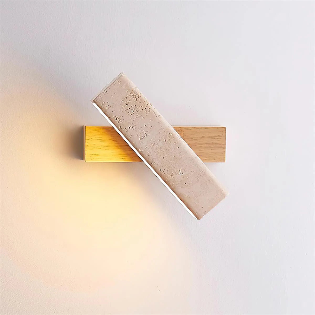 Rectangle Tonya Travertine Wall Lamp