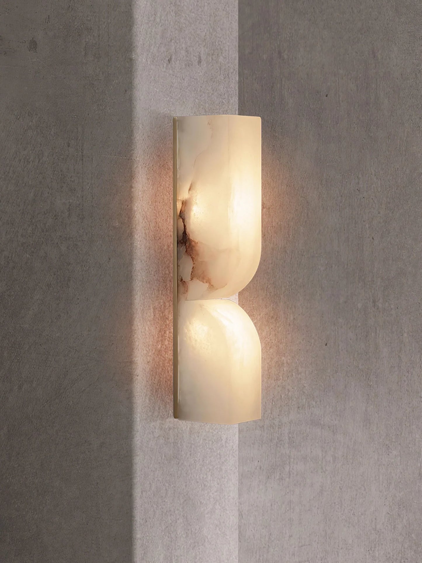 Rectangular Alabaster Essence Wall Sconce