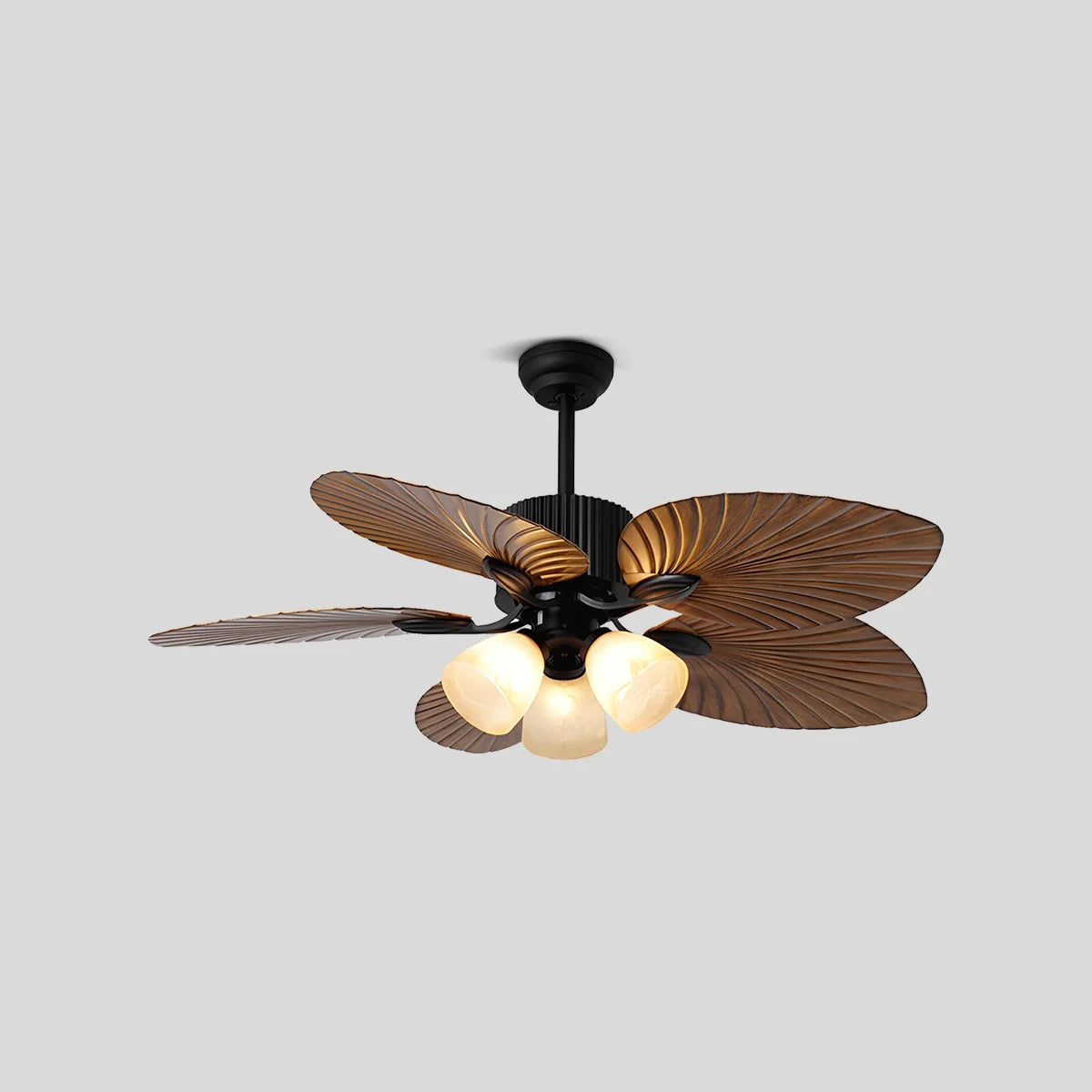 Tropical Palm Leaves Ceiling Fan with Light