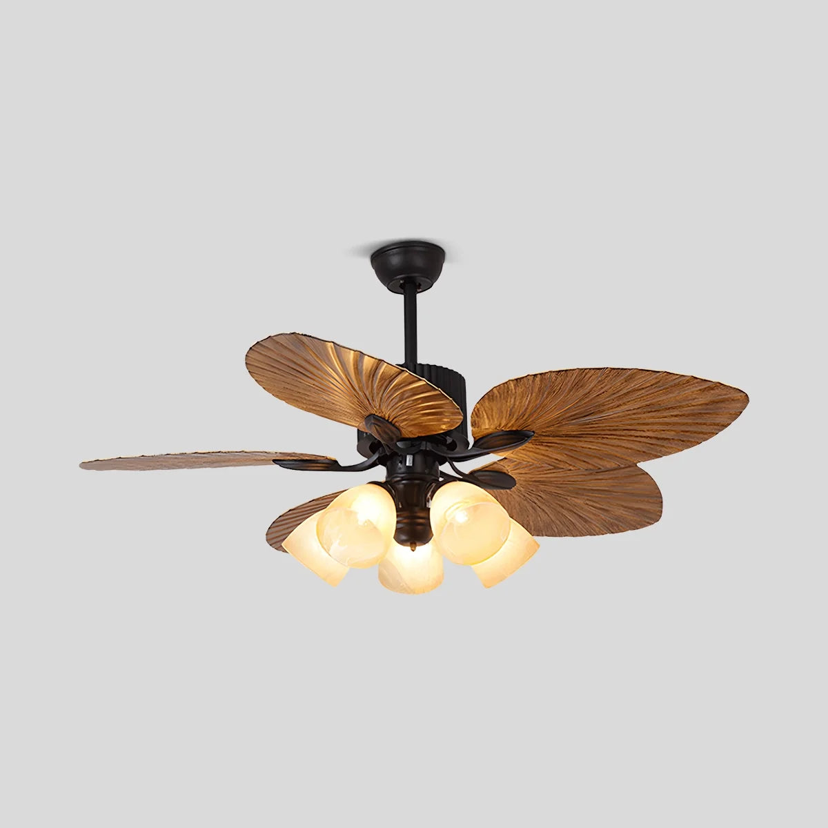 Tropical Palm Leaves Ceiling Fan with Light