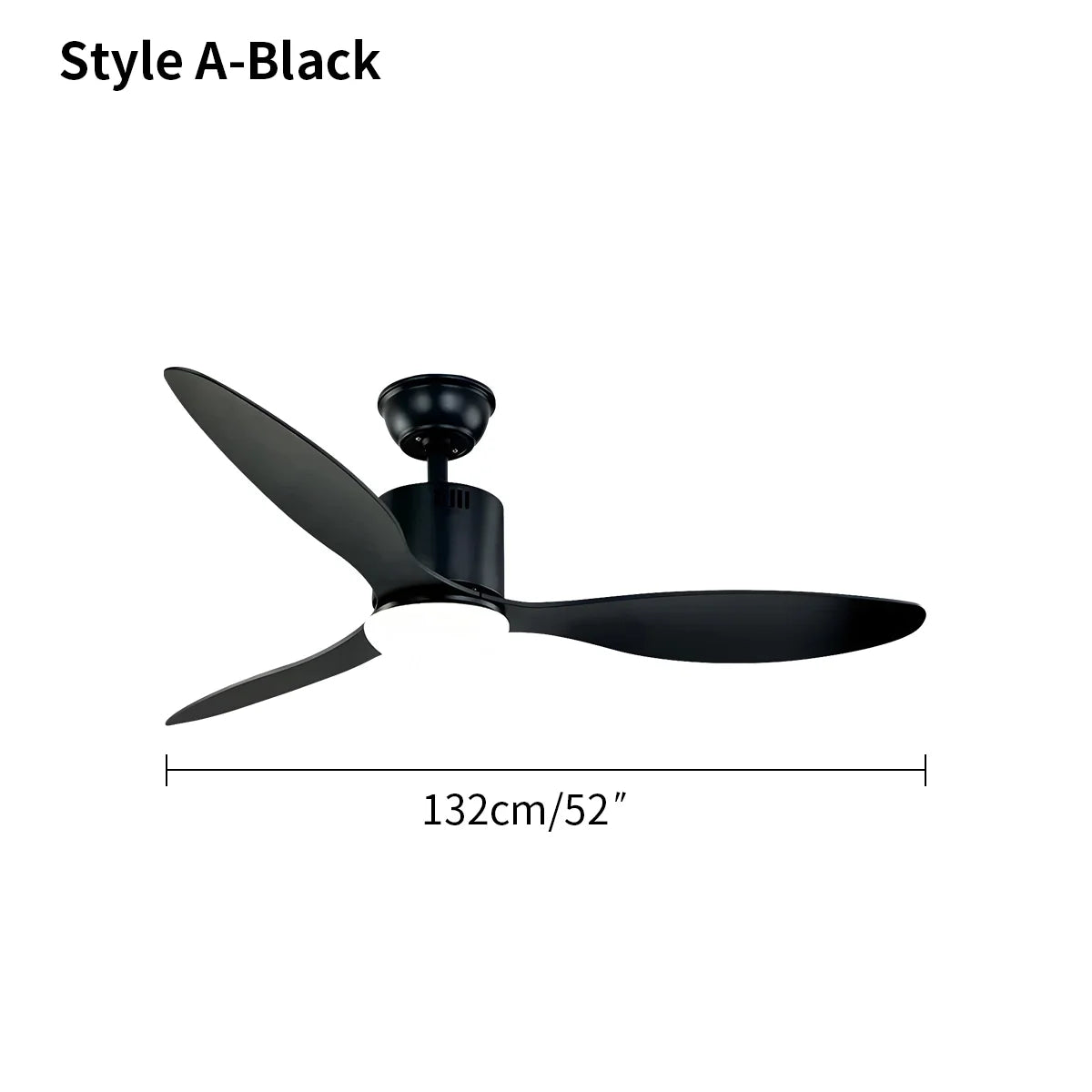 3 Blade Modern Ceiling Fan with Light