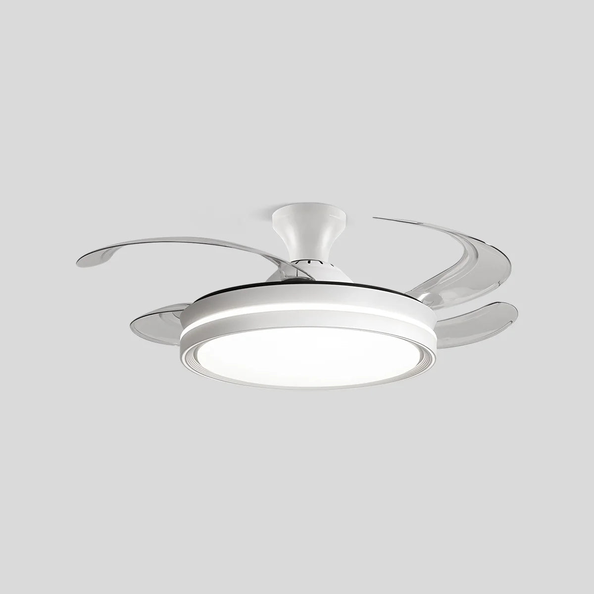 Modern Silent Remote Control Ceiling Fan with Light