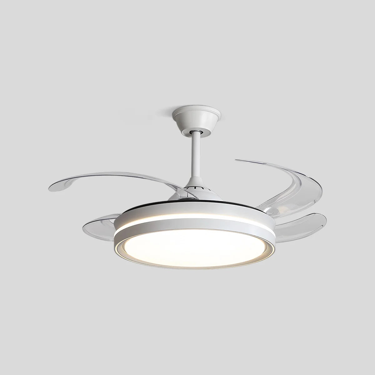 Modern Silent Remote Control Ceiling Fan with Light