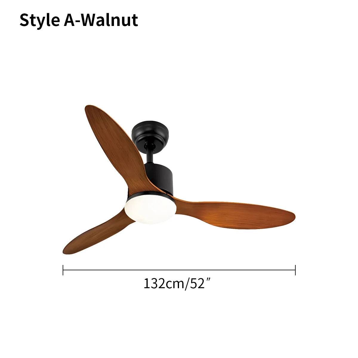 3 Blade Modern Ceiling Fan with Light