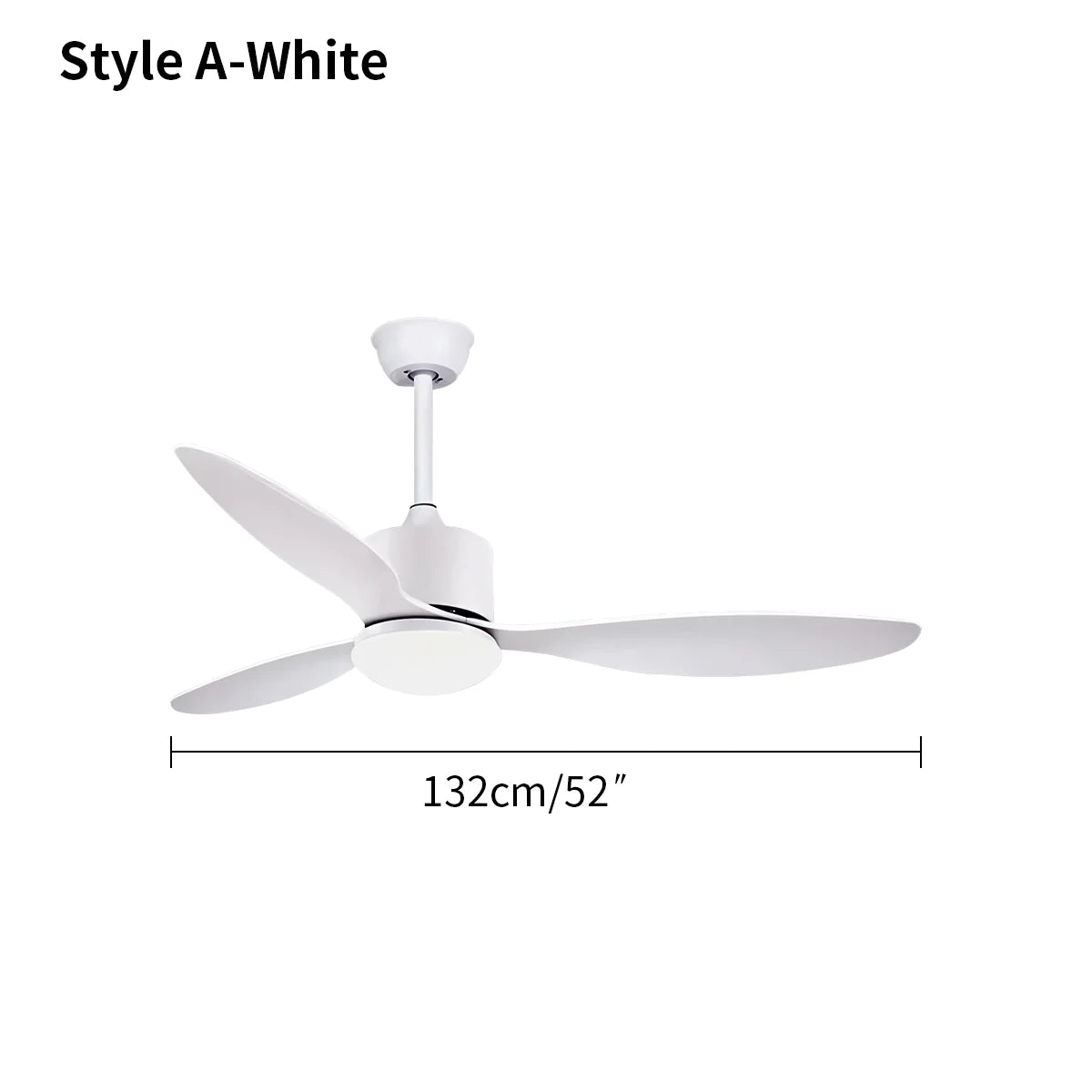 3 Blade Modern Ceiling Fan with Light