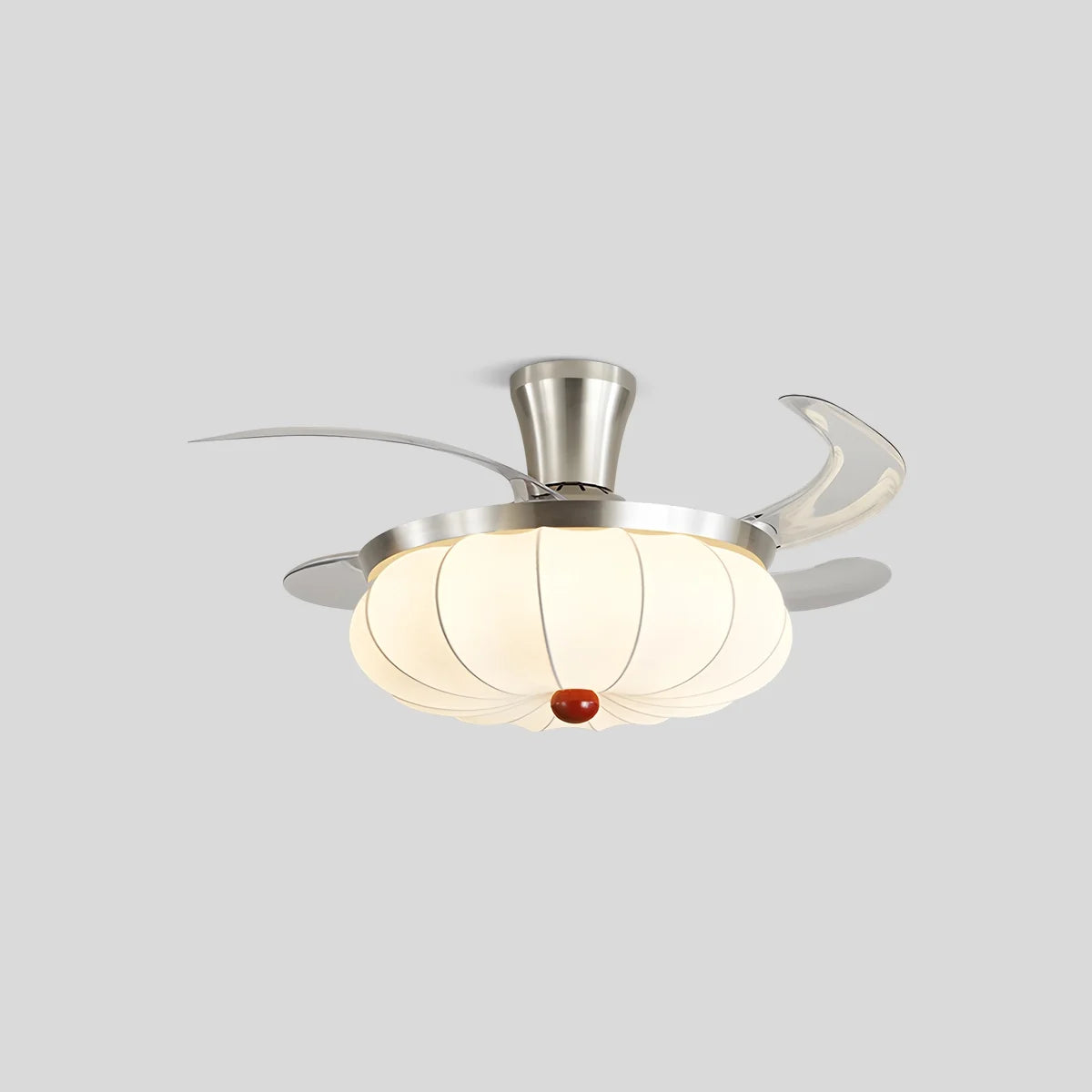 Retro Fabric Ceiling Fan Light for Dining Room