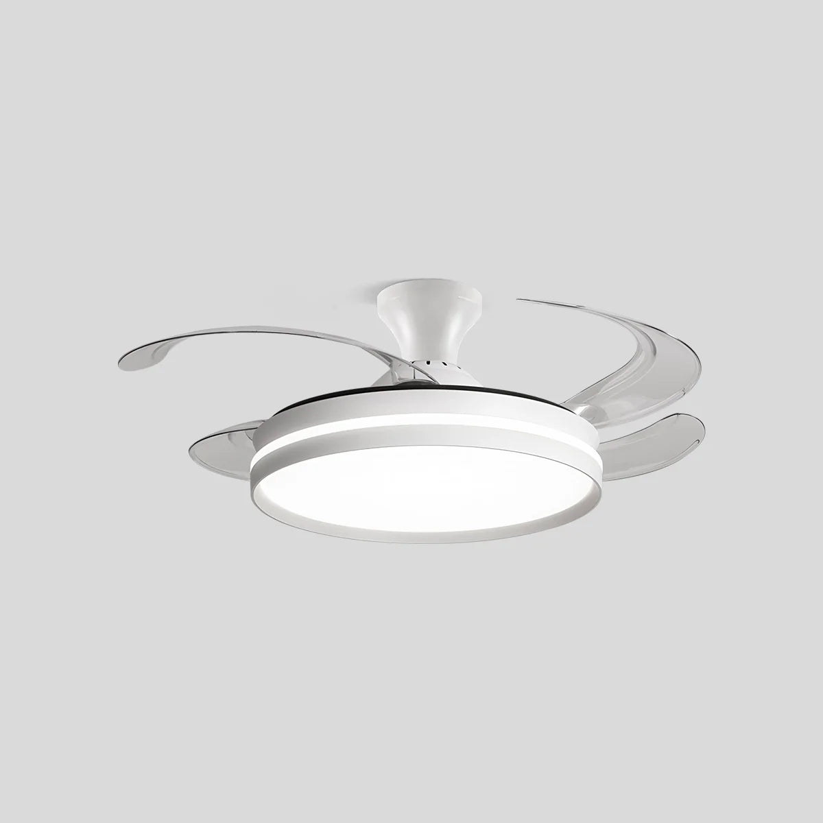 Modern Silent Remote Control Ceiling Fan with Light