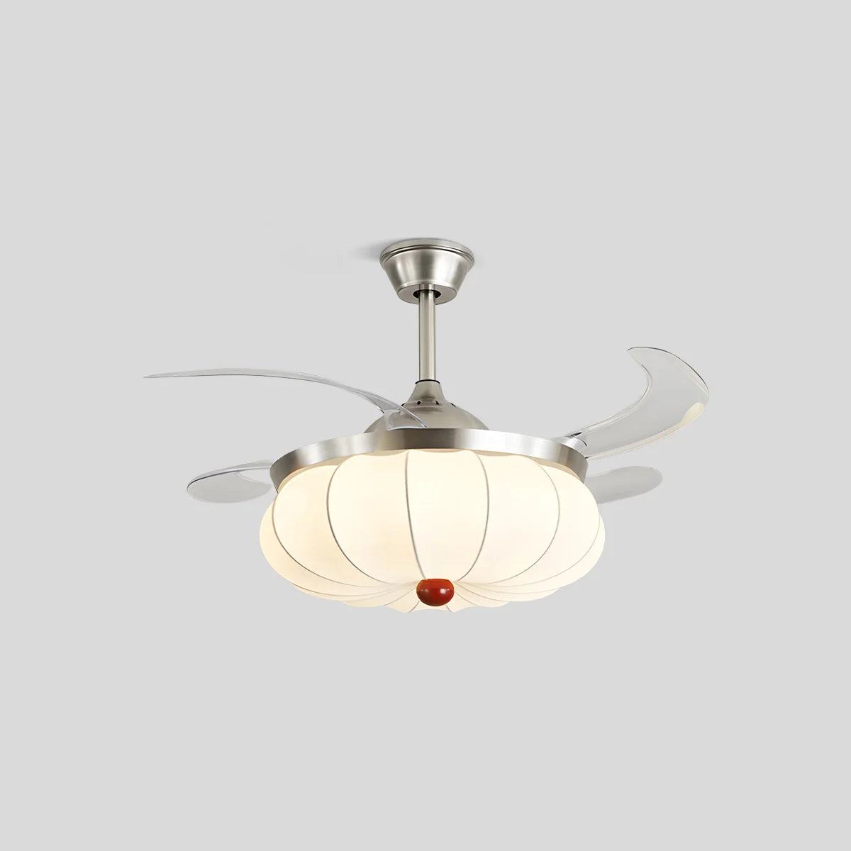 Retro Fabric Ceiling Fan Light for Dining Room