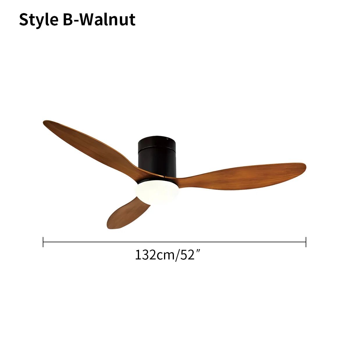 3 Blade Modern Ceiling Fan with Light