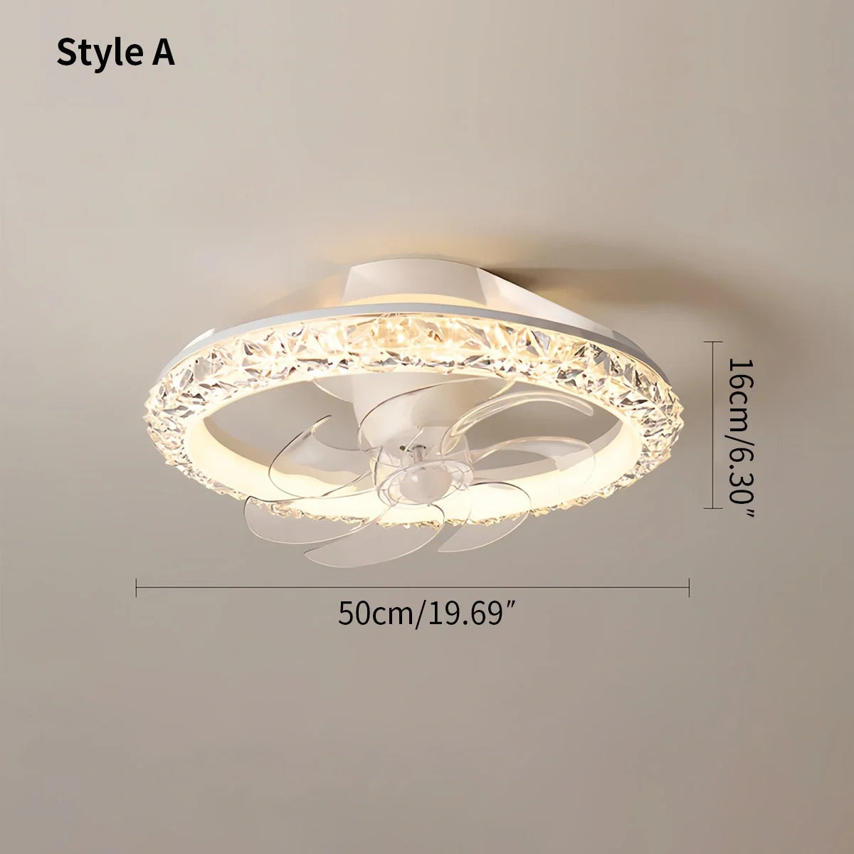 Creative Circular LED Ceiling Fan Light
