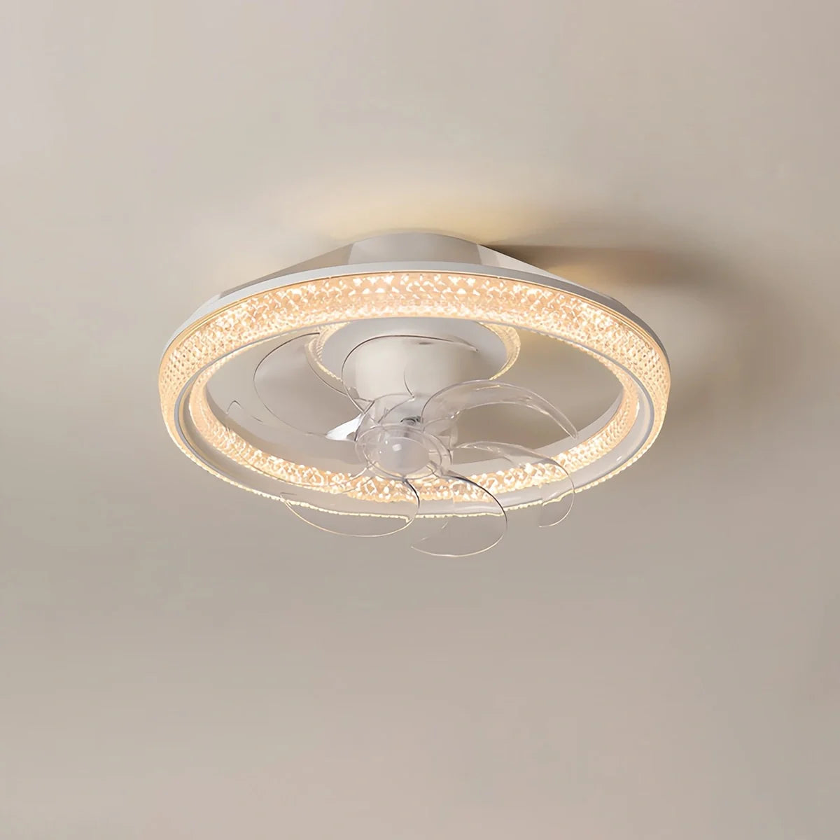 Creative Circular LED Ceiling Fan Light