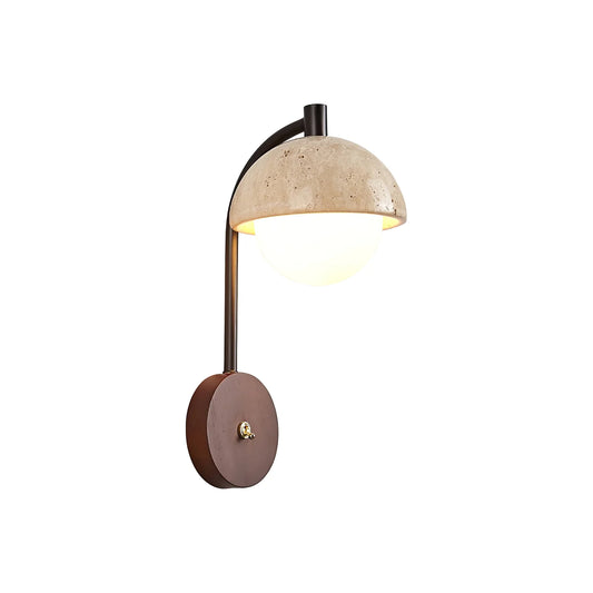 Travertine Wella Wall Lamp