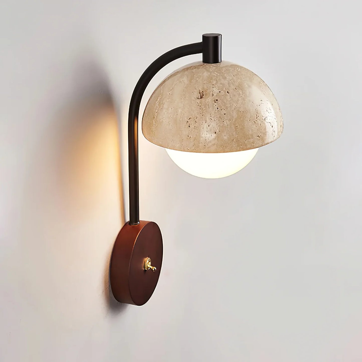 Travertine Wella Wall Lamp