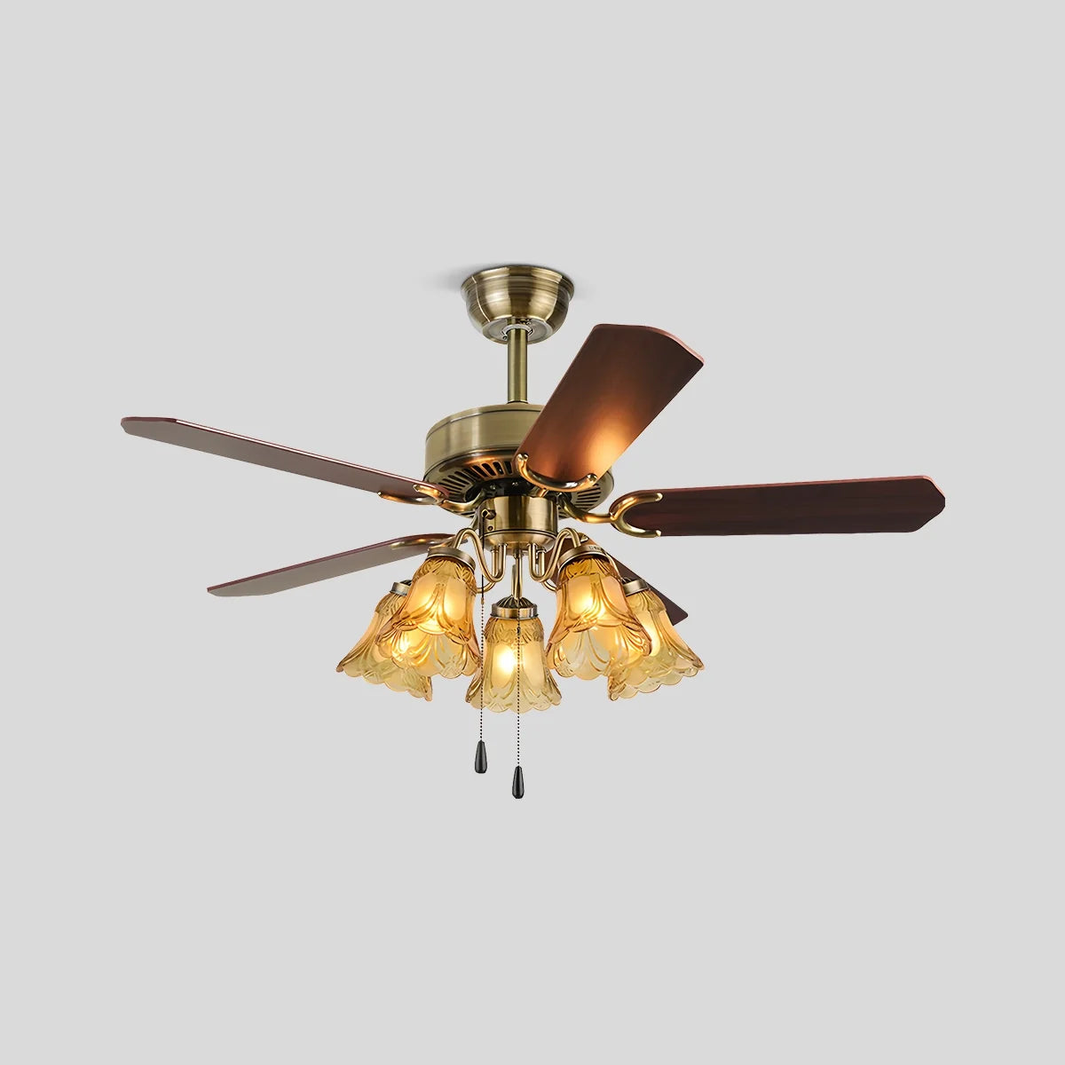 Vintage Ceiling Fan with Light for Dining Room