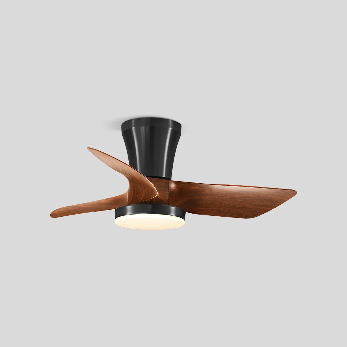 Nordic LED Ceiling Fan with Light for Living Room