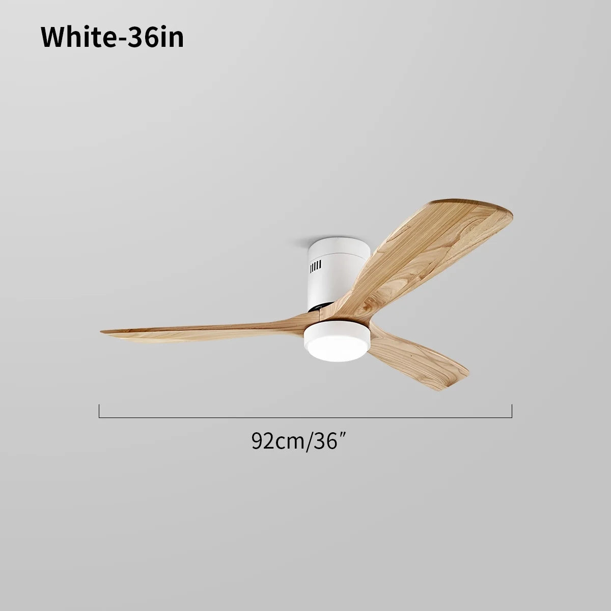 Mid-century Modern Hugger Ceiling Fan Lamp