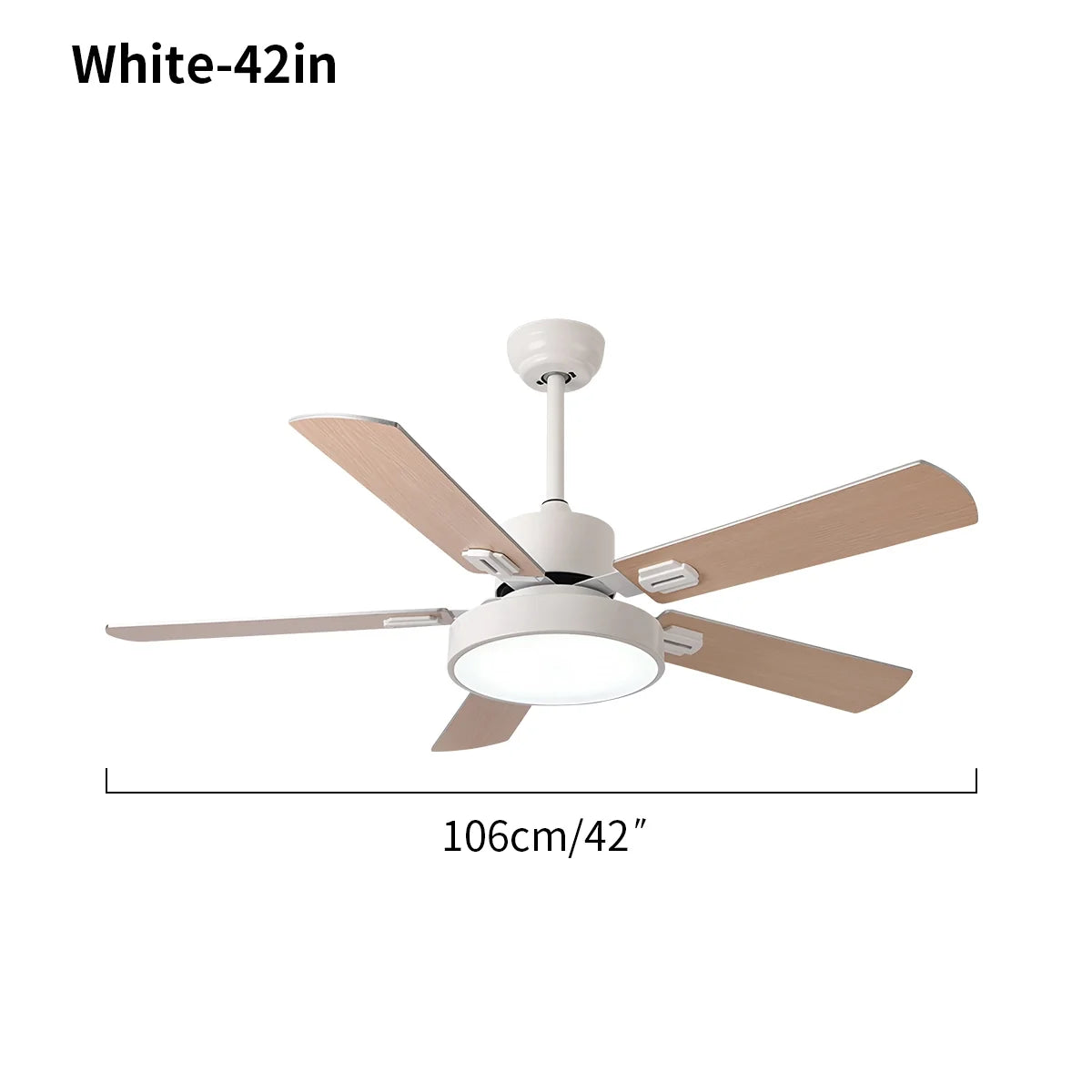 5 Blade Vintage Ceiling Fan Light for Living Room