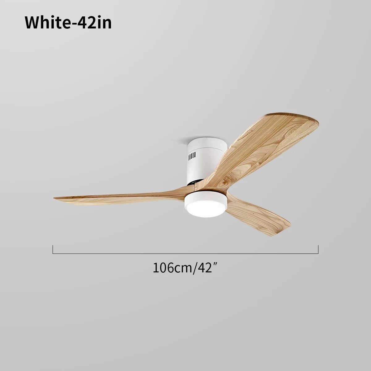 Mid-century Modern Hugger Ceiling Fan Lamp