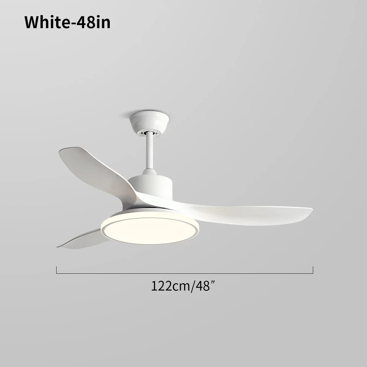 Modern 3 Blade Ceiling Fan with Light