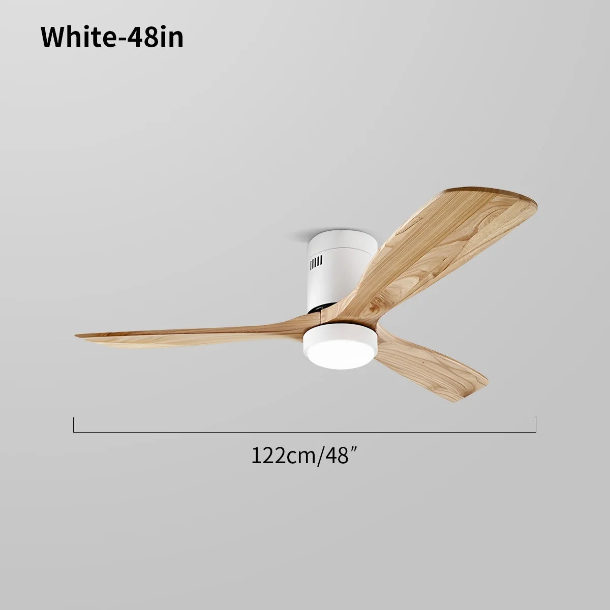 Mid-century Modern Hugger Ceiling Fan Lamp