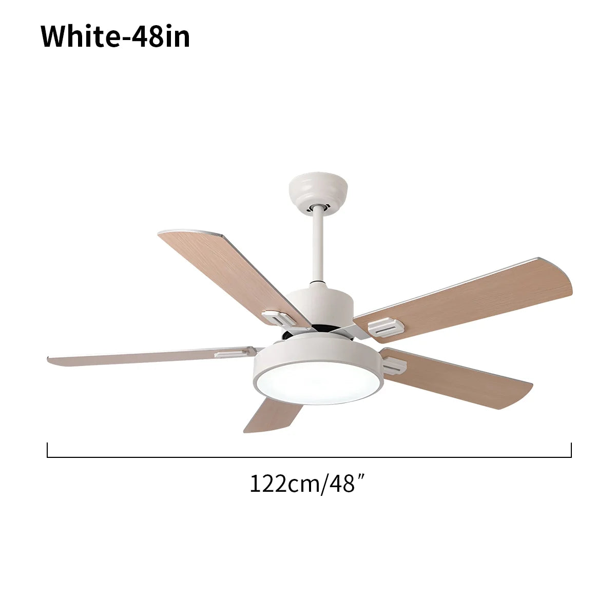 5 Blade Vintage Ceiling Fan Light for Living Room
